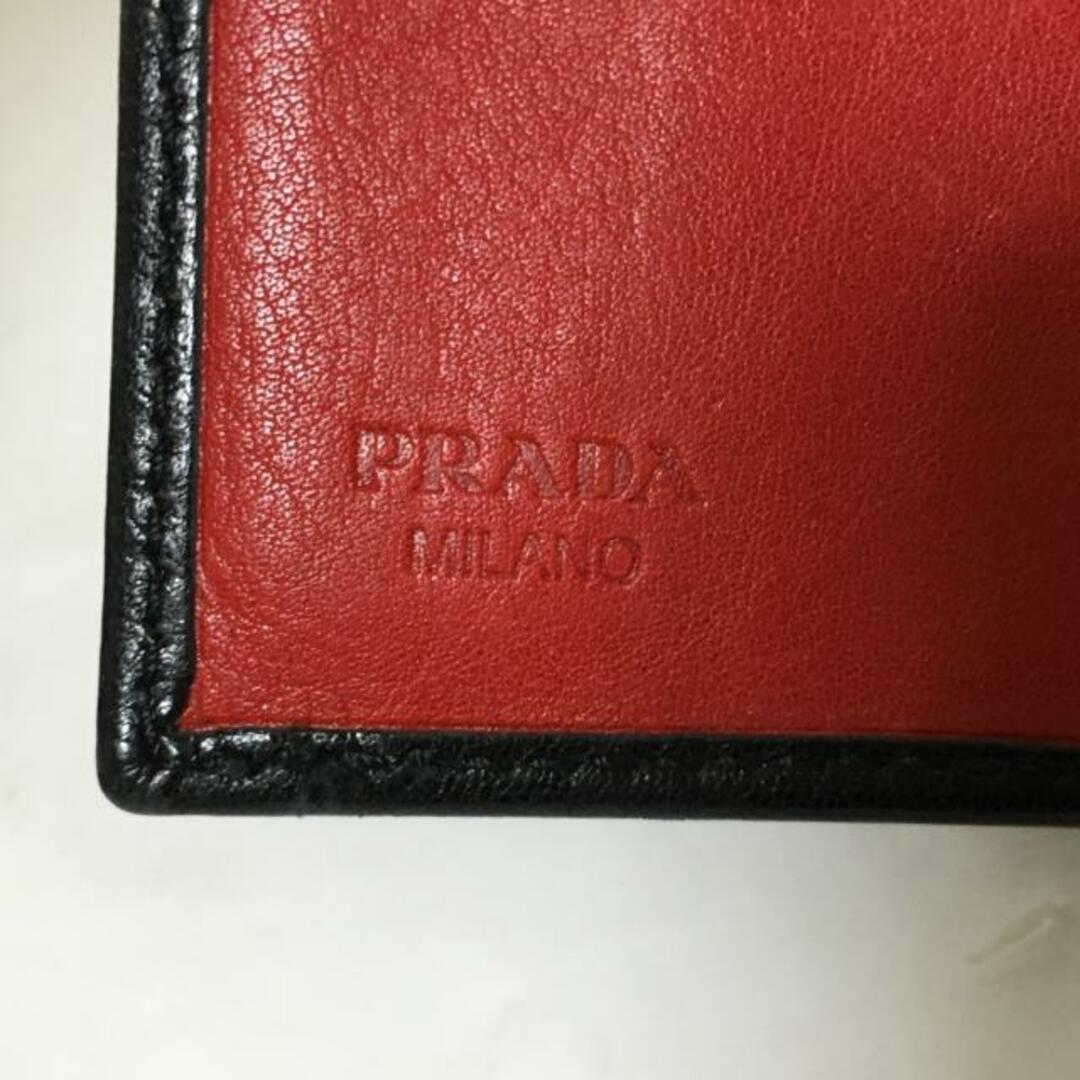 PRADA - プラダ 3つ折り財布 - 黒×ゴールド リボンの通販 by ブラン