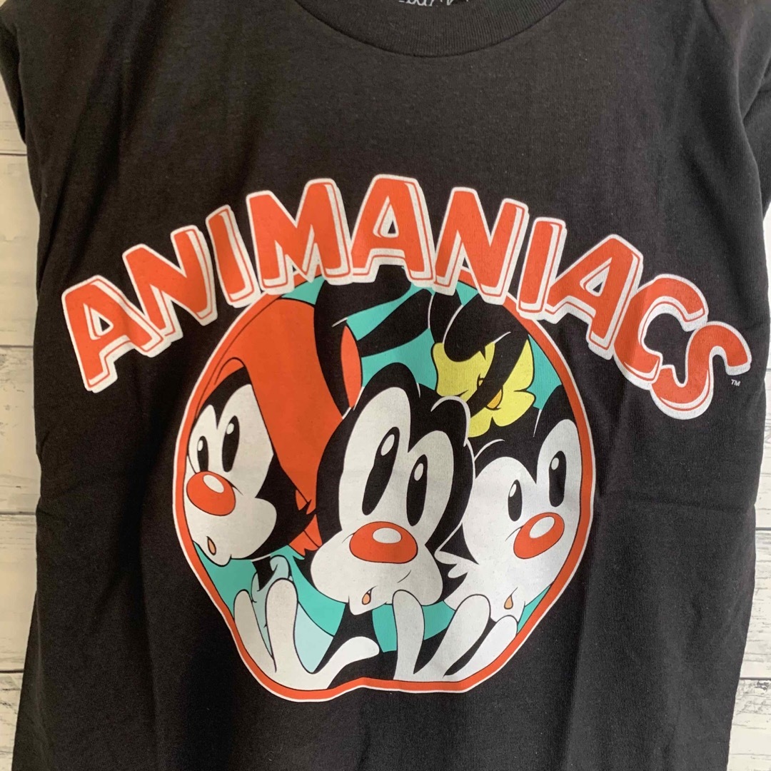 【新品US直輸入】ANIMANIACS 黒 Tシャツ メンズのトップス(Tシャツ/カットソー(半袖/袖なし))の商品写真