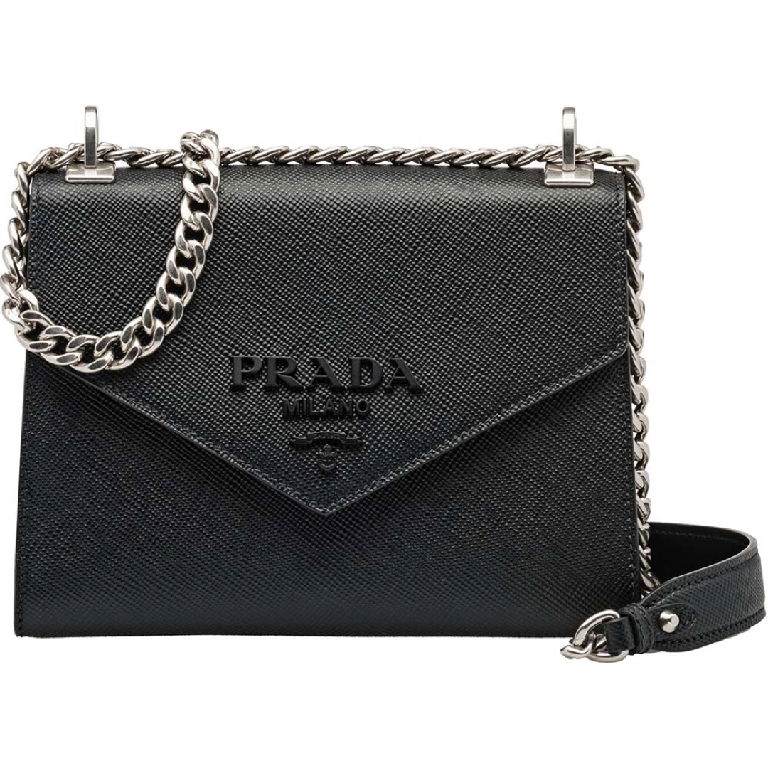 黒バッグPRADA  プラダ　モノクローム　バッグ　黒　ショルダーバッグ　ミニバッグ