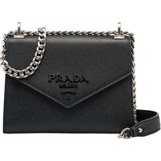 プラダ(PRADA)のPRADA  プラダ　モノクローム　バッグ　黒　ショルダーバッグ　ミニバッグ(ショルダーバッグ)