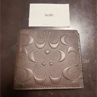 コーチ(COACH) 折り財布(メンズ)（ブラウン/茶色系）の通販 100