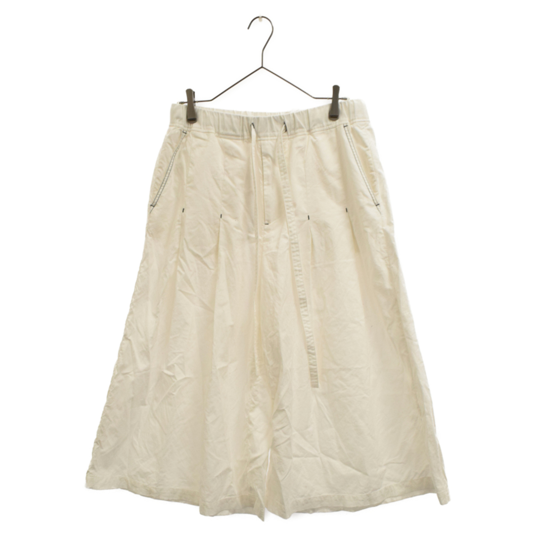 MASU エムエーエスユー 21SS LUCIE PLEATED SHORTS ルーシー プリーツショートパンツ ホワイト MFSS-PT0721