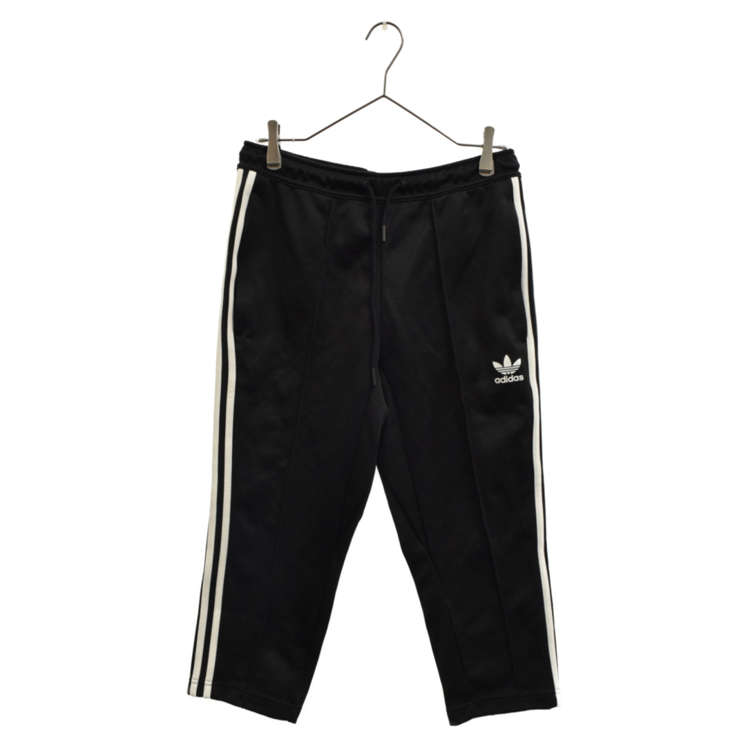 adidas アディダス PAKAIAN SST RELAX CROPPED PANTS ロゴプリントライントラックパンツ クロップド ジャージ  ブラック | フリマアプリ ラクマ