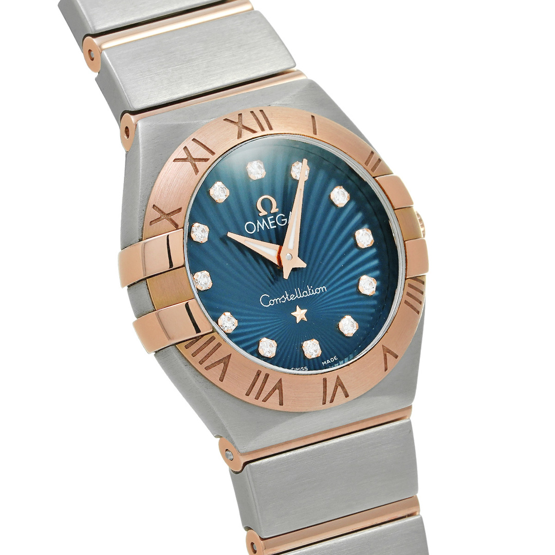 オメガ OMEGA 123.20.24.60.53.001 ブルー /ダイヤモンド レディース 腕時計