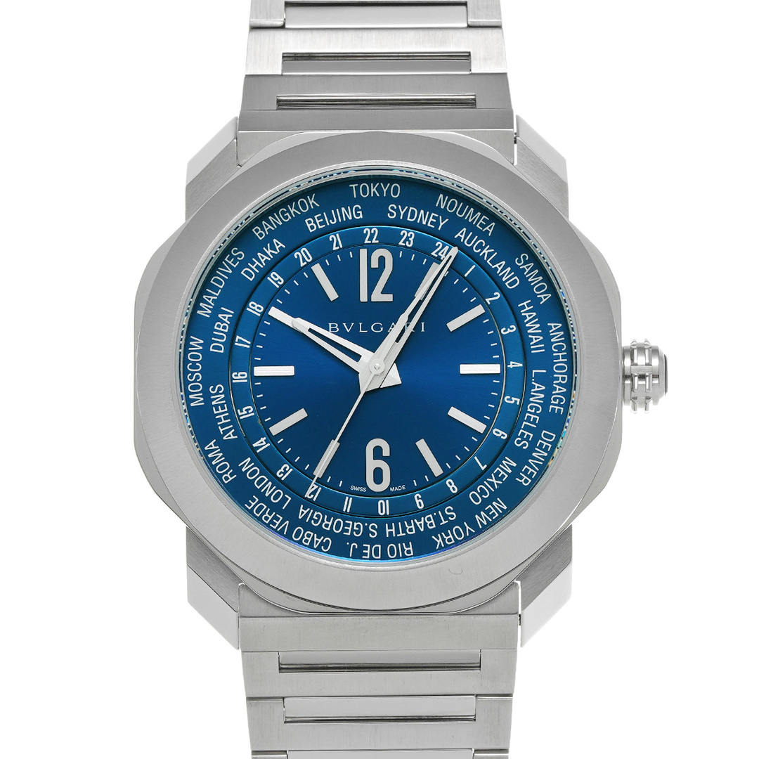 ブルガリ BVLGARI 103481 ブルー メンズ 腕時計