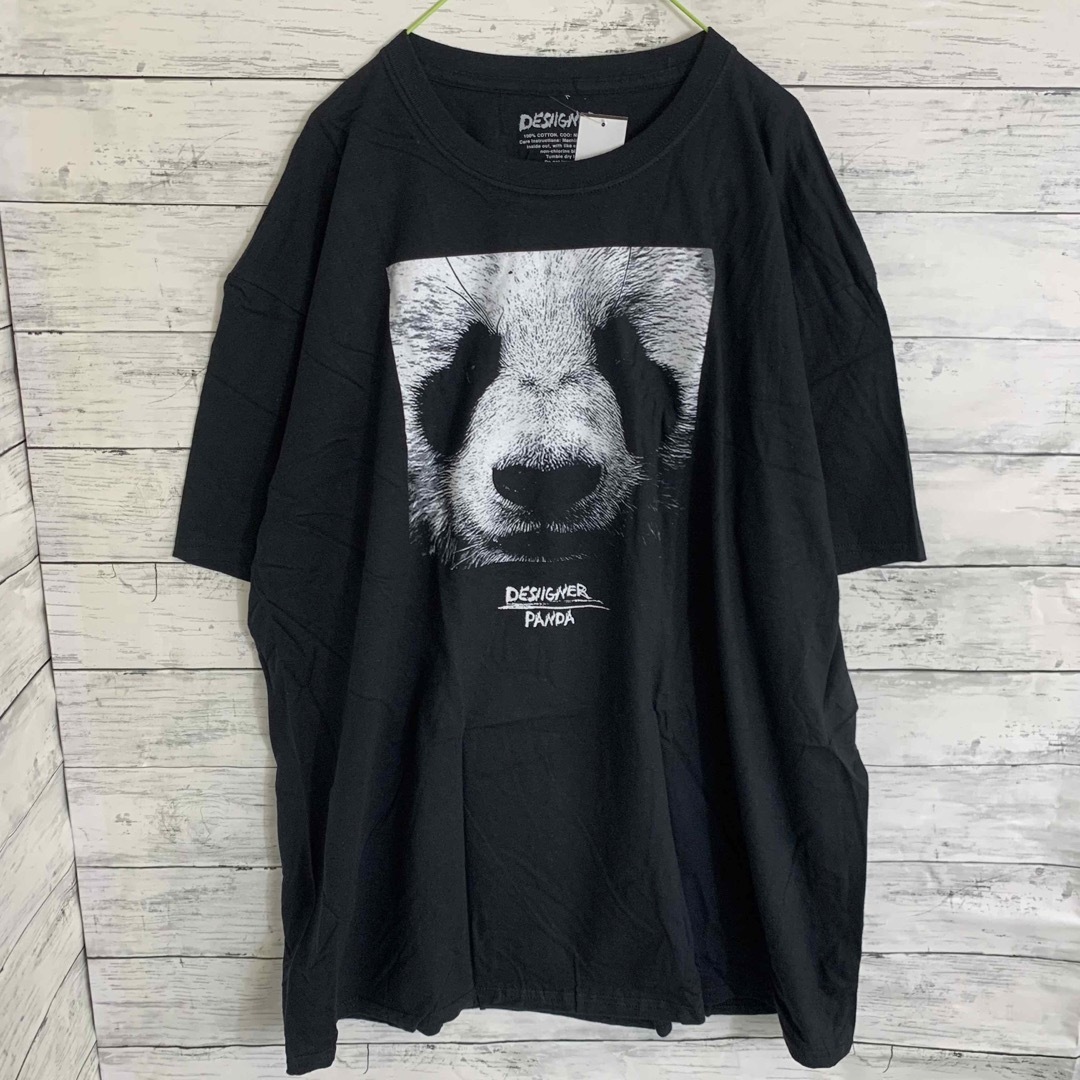【新品US直輸入】panda デカＴ　黒 Tシャツ メンズのトップス(Tシャツ/カットソー(半袖/袖なし))の商品写真