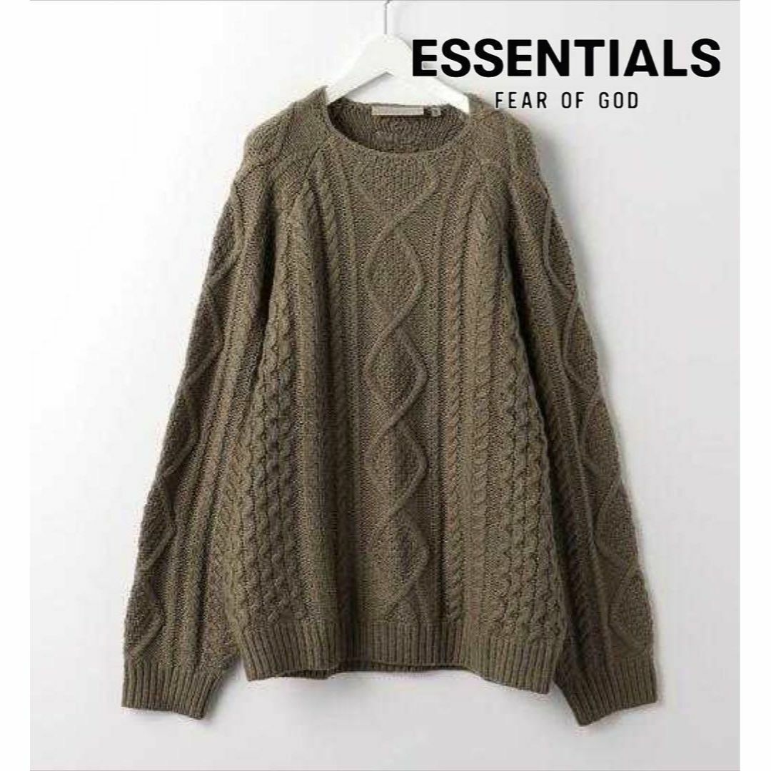 FEAR OF GOD ESSENTIALS CABLE KNIT 1010