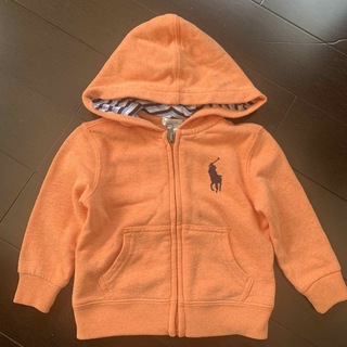 ラルフローレン(Ralph Lauren)の子供服　ラルフローレン　パーカー　12M オレンジ(トレーナー)