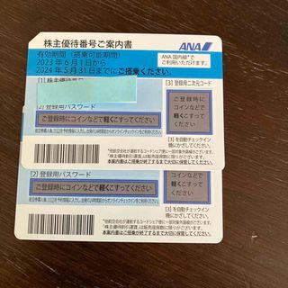 エーエヌエー(ゼンニッポンクウユ)(ANA(全日本空輸))のANA（全日本空輸） 株主優待券2枚(その他)