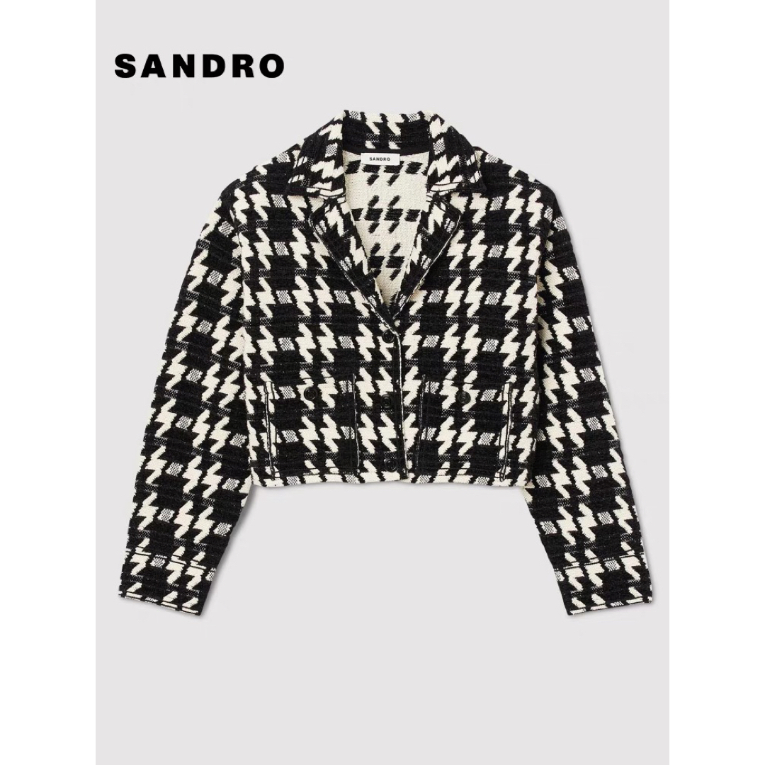 ❤️23新作 ♡ Sandro 千鳥格子ジャケット 新品♡　290