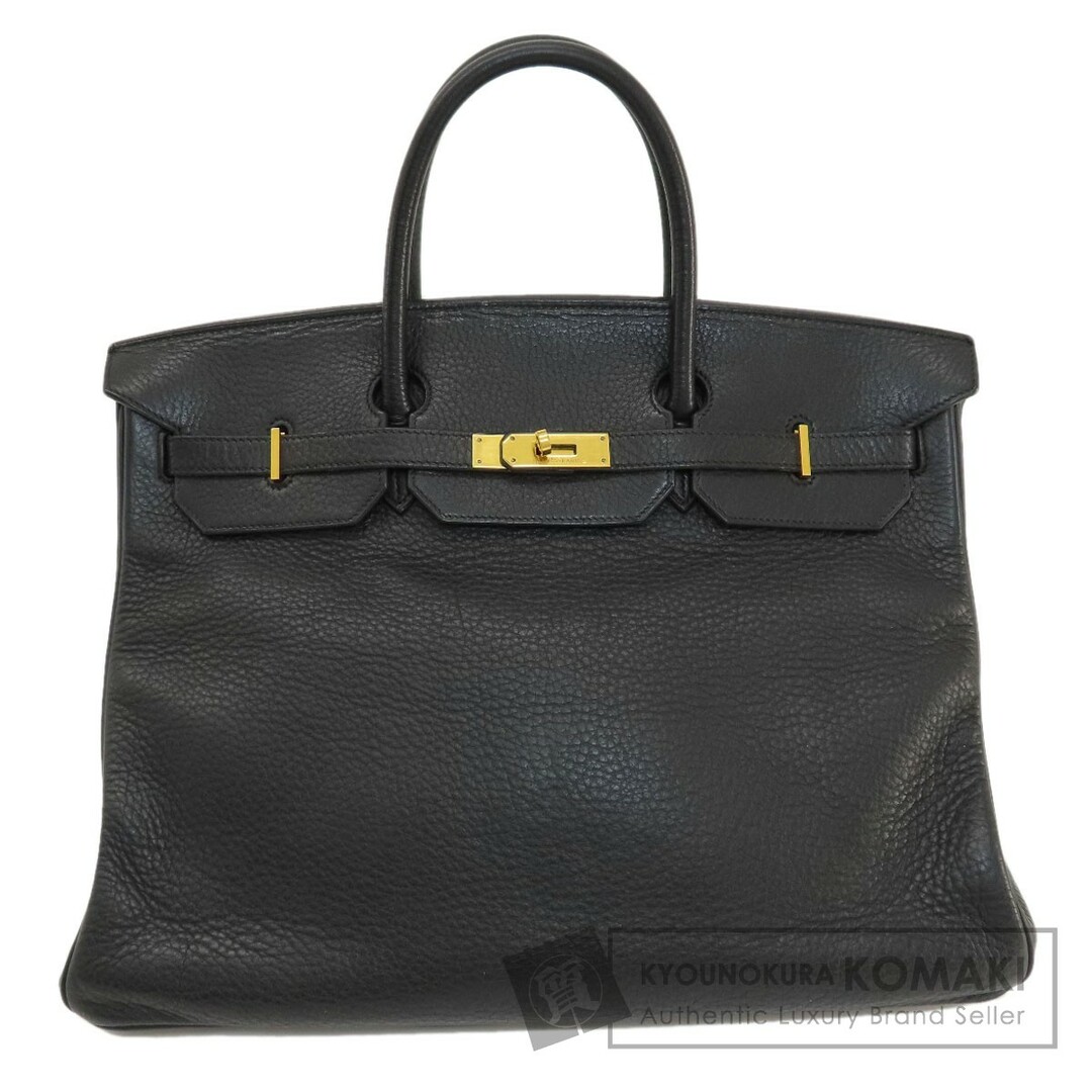 HERMES バーキン40 黒 ブラック ゴールド金具 ハンドバッグ トゴ レディース