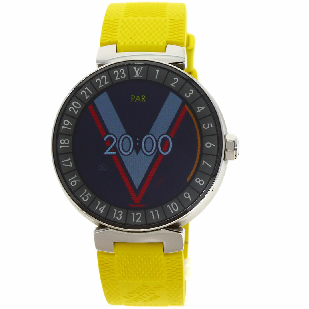 LOUIS VUITTON QA004Z タンブール ホライゾンV2  腕時計 SS ラバー メンズ
