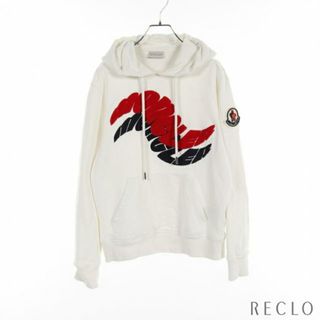 MONCLER 薄ニット パーカー 白 美品 シャツ 80