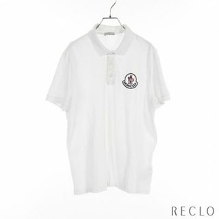 MONCLER ノースリーブ ロング ポロ シャツ ロゴ ワッペン ホワイト-