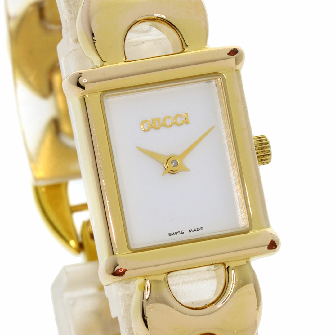Gucci - GUCCI 1800L スクエアフェイス 腕時計 GP GP レディースの通販
