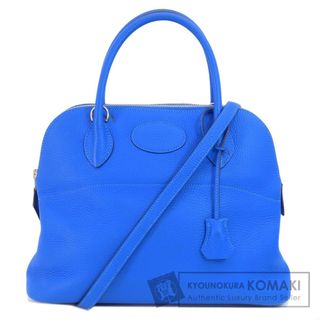 エルメス(Hermes)のHERMES ボリード31 ブルー シルバー金具 ハンドバッグ トリヨン レディース(ハンドバッグ)