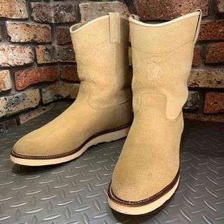 チペワ／CHIPPEWA ペコスブーツ シューズ 靴 メンズ 男性 男性用スエード スウェード レザー 革 本革 ベージュ  93430 10inch PECOS BOOTS SAND SUEDE ウェリントンブーツ 定番 Vibramソール