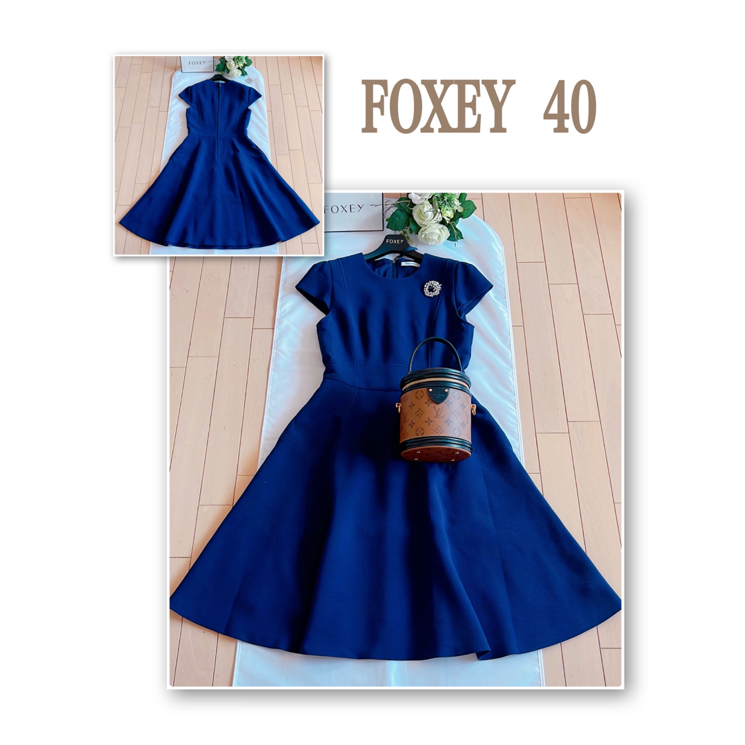 FOXEY  キャップスリーブワンピース40 極美品 Rene