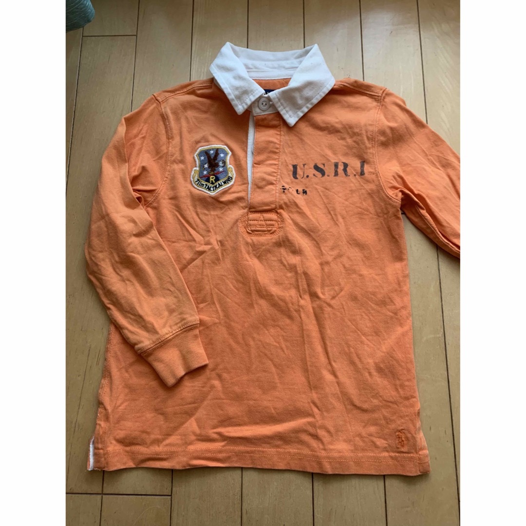 POLO RALPH LAUREN(ポロラルフローレン)のポロラルフローレン♡ラガーシャツ　ロンT 4T 100 110 キッズ/ベビー/マタニティのキッズ服男の子用(90cm~)(Tシャツ/カットソー)の商品写真