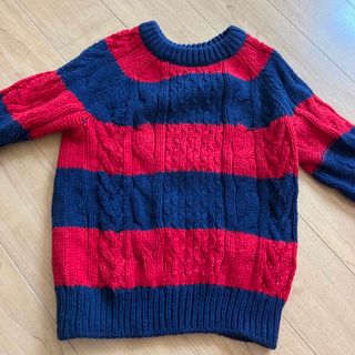 ベビーギャップ(babyGAP)のギャップボーダーセーター　100(ニット)