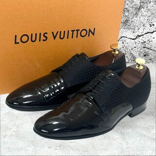 ルイヴィトン 靴 ドライビングシューズ  メンズ サイズ8 1/2 ブラック レザー LOUIS VUITTON  | シューズ ブランド ファッション ビジネス シンプル 黒 靴 ABランク