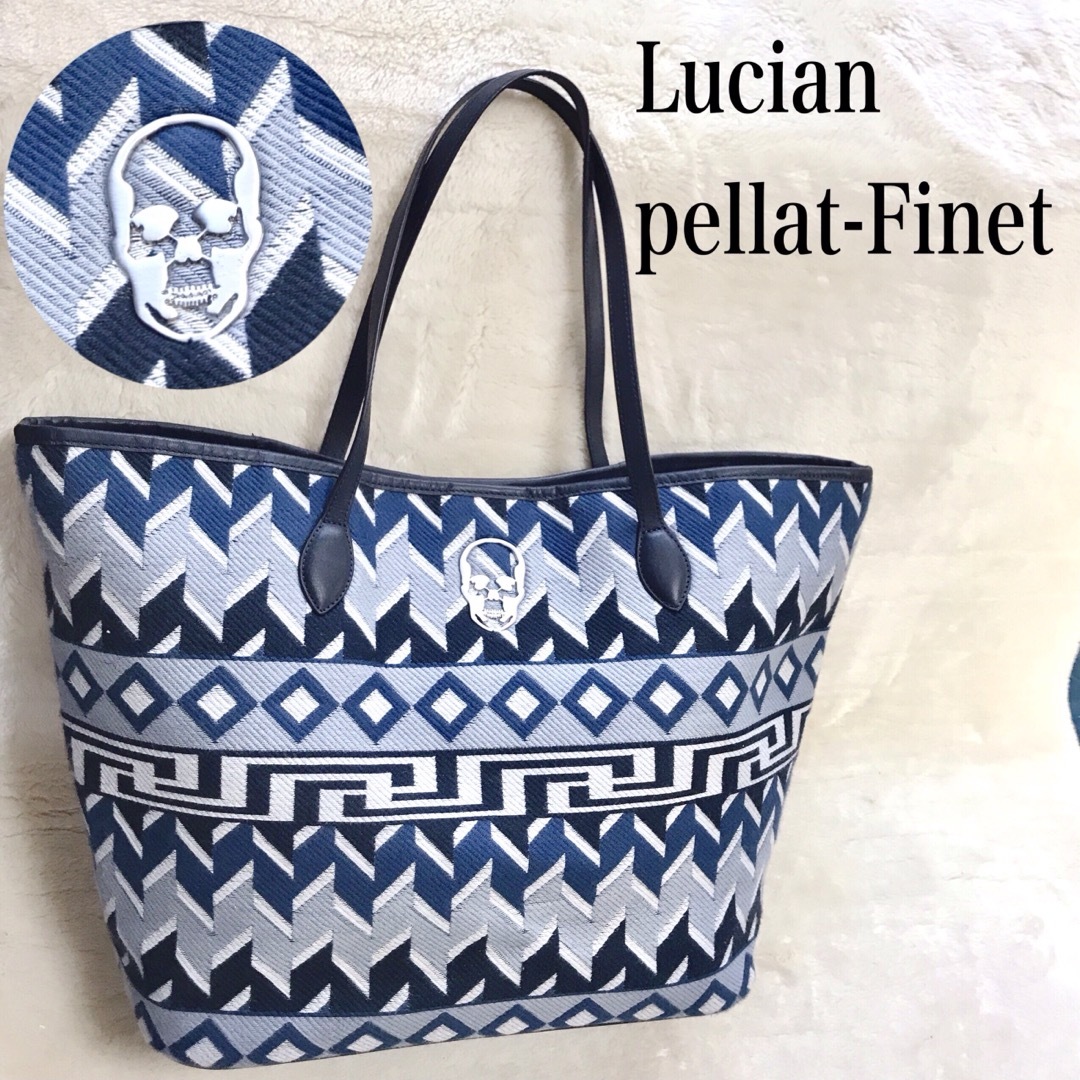 Lucien pellat-finet - 美品 ペラフィネ スカルロゴ 大容量 トート