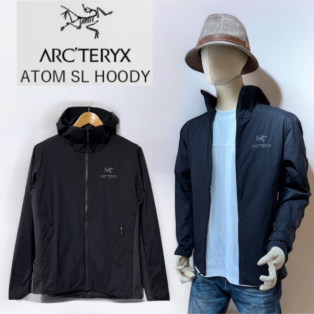 【完売 美品】ARC'TERYX ATOM SL HOODY MEN'S S 黒39TERYXのARC