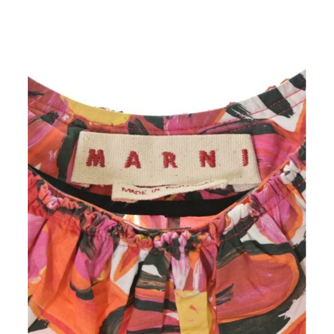 Marni(マルニ)のMARNI マルニ ブラウス 38(S位) 赤xピンクxオレンジ等(花柄) 【古着】【中古】 レディースのトップス(シャツ/ブラウス(長袖/七分))の商品写真