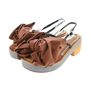 マルニ(Marni)のMARNI マルニ サンダル EU36(22.5cm位) 茶 【古着】【中古】(サンダル)