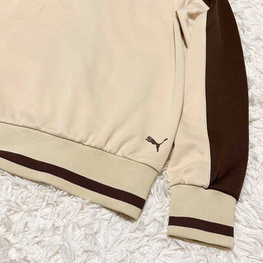PUMA ヴィンテージ トラックジャケット 人気カラー ブラウン×クリーム色-