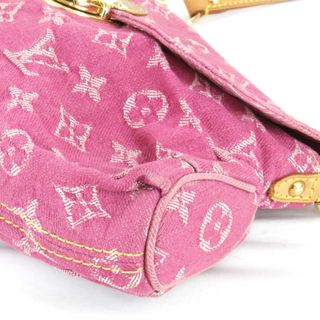LOUIS VUITTON - 『USED』 LOUIS VUITTON ルイ・ヴィトン ミニ ... LOUIS VUITTON ルイヴィトン ハンドバッグ モノグラムデニム ミニプリーティ ミニバッグ 小さめ 鞄 かばん M95216 ピンク ゴールド金具 レディース【品】