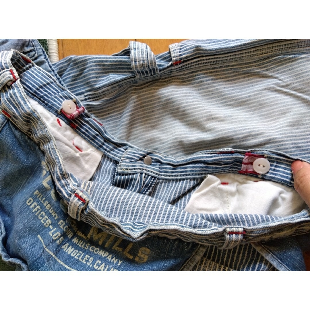 DENIM DUNGAREE(デニムダンガリー)のＤＤ★アメカジ好き🇺🇸　ヒッコリーストライプパンツ レディースのパンツ(カジュアルパンツ)の商品写真