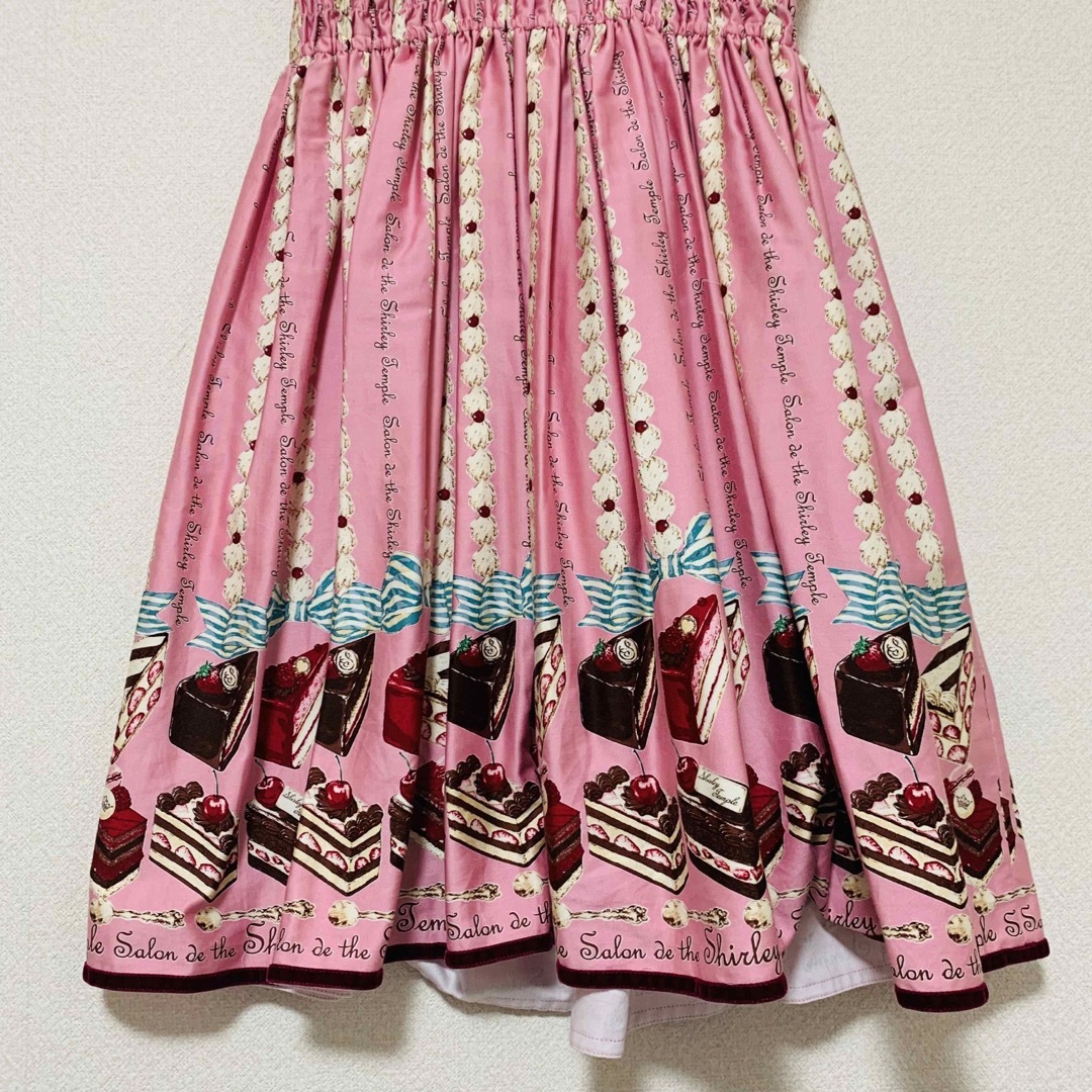 新品　シャーリーテンプル　ケーキptジャンパースカート160  ピンク
