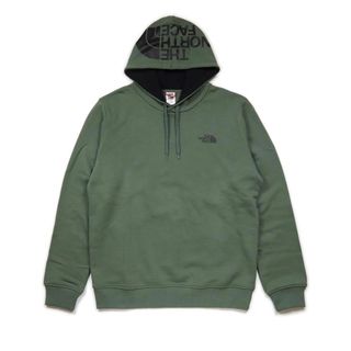 THE NORTH FACE ジップパーカー◎希少 デカロゴ グレー×グリーン