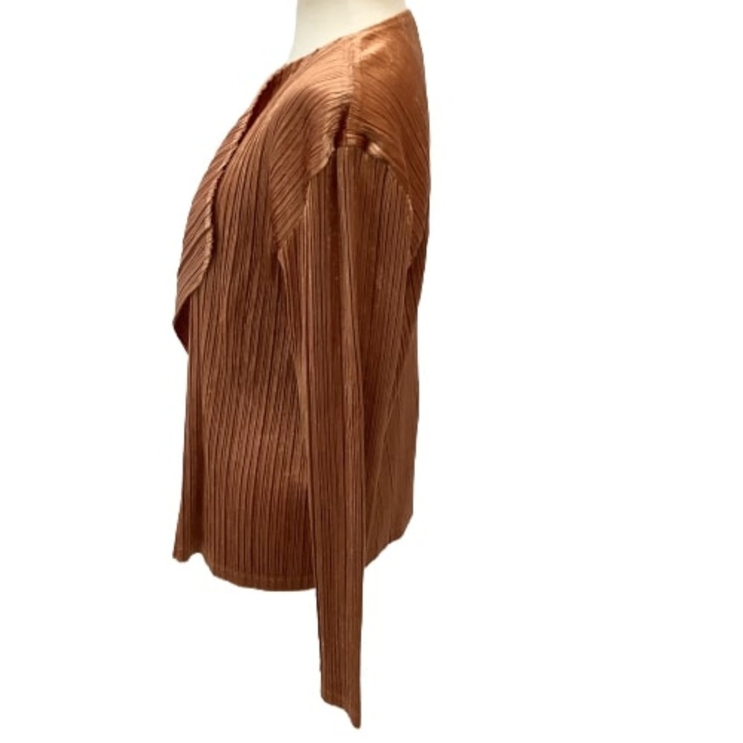 ♪♪ISSEY MIYAKE イッセイミヤケ PLEATS PLEASE カーディガン ベロア ...