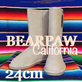 BEARPAW - BEARPAWベアパウUS限定サンドベージュシープスキンブーツ24cm US7