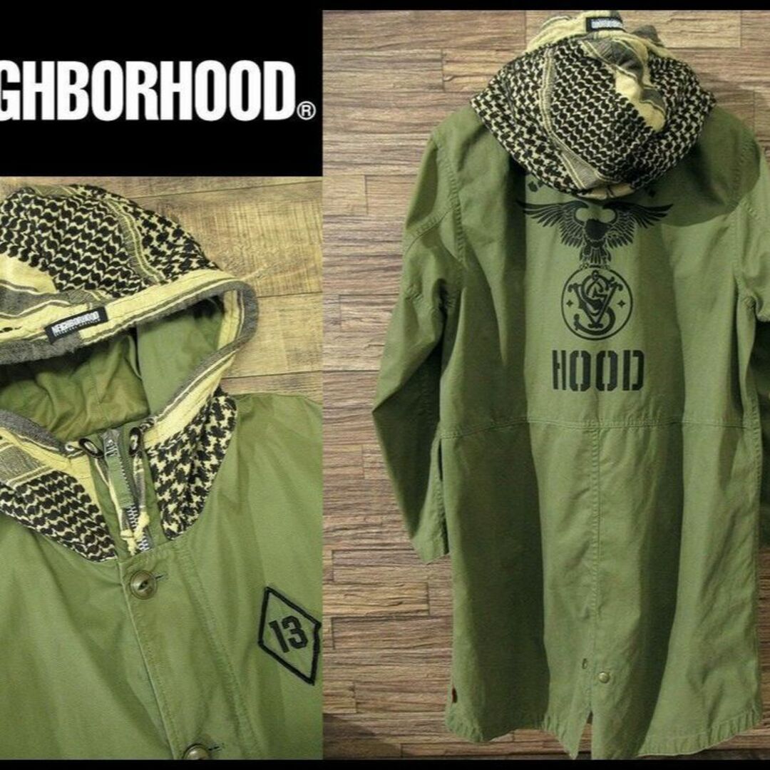 NEIGHBORHOOD(ネイバーフッド)の希少 ネイバーフッド HOODS名古屋限定 10SS M-51 モッズコート M メンズのジャケット/アウター(モッズコート)の商品写真