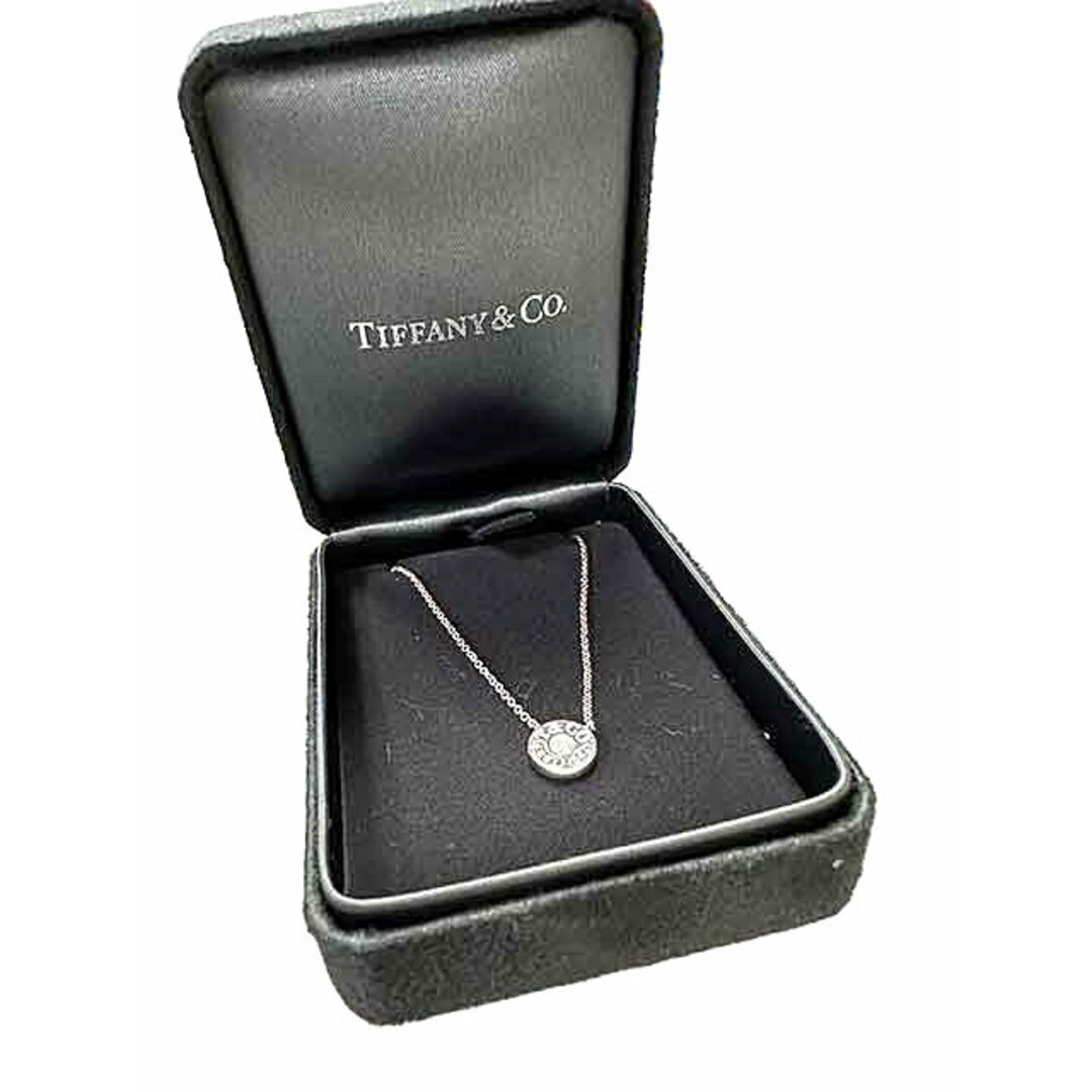 TIFFANY＆Co. ティファニー＆コー アクセサリー ネックレス サークル ロゴ レディース K18ホワイトゴールド 750 ダイアモンド