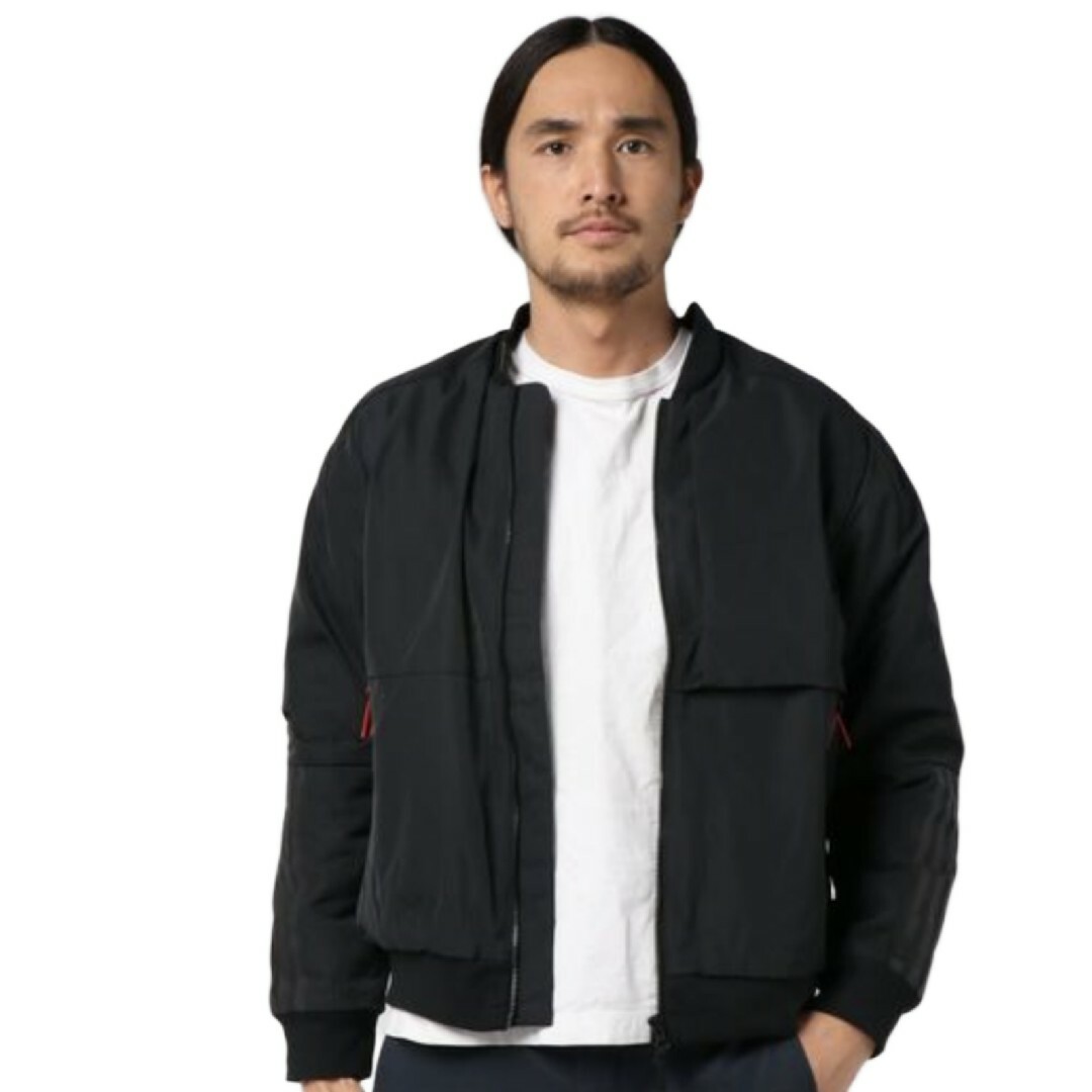 【美品！大きいサイズ】adidas★ボンバージャケット★キルティング★黒★XL