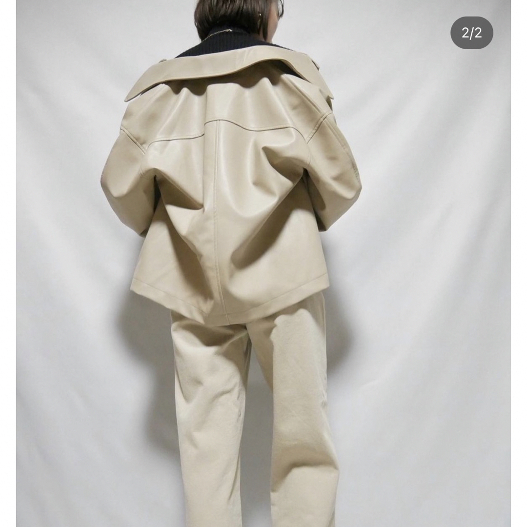 レウリィ　leather like jacket レディースのジャケット/アウター(その他)の商品写真
