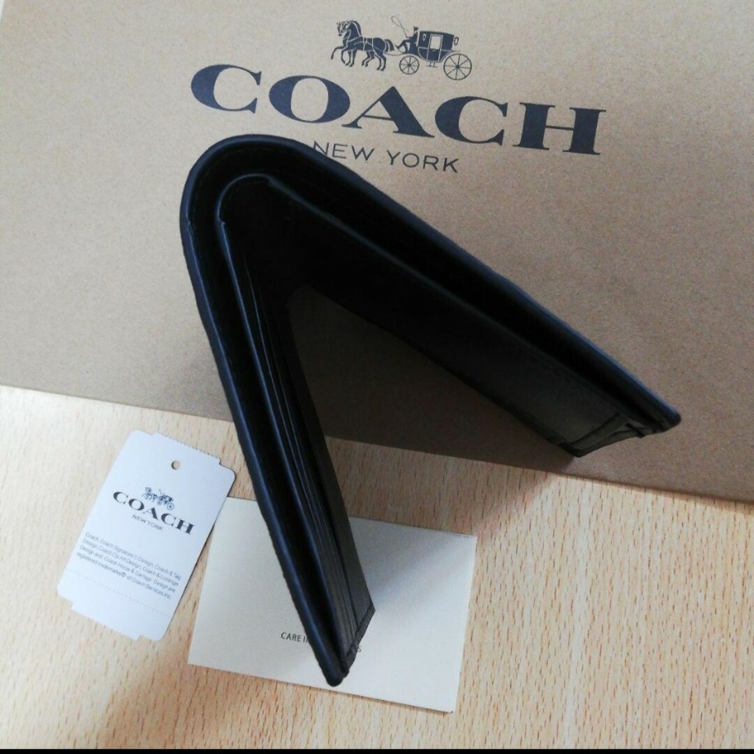 COACH - COACHコーチ折財布 小銭入付シグネチャー メンズ プレゼント 