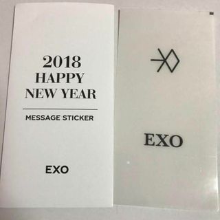 エクソ(EXO)の★EXO ステッカー 袋付き(アイドルグッズ)