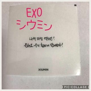 エクソ(EXO)の★EXO シウミン ステッカー(アイドルグッズ)