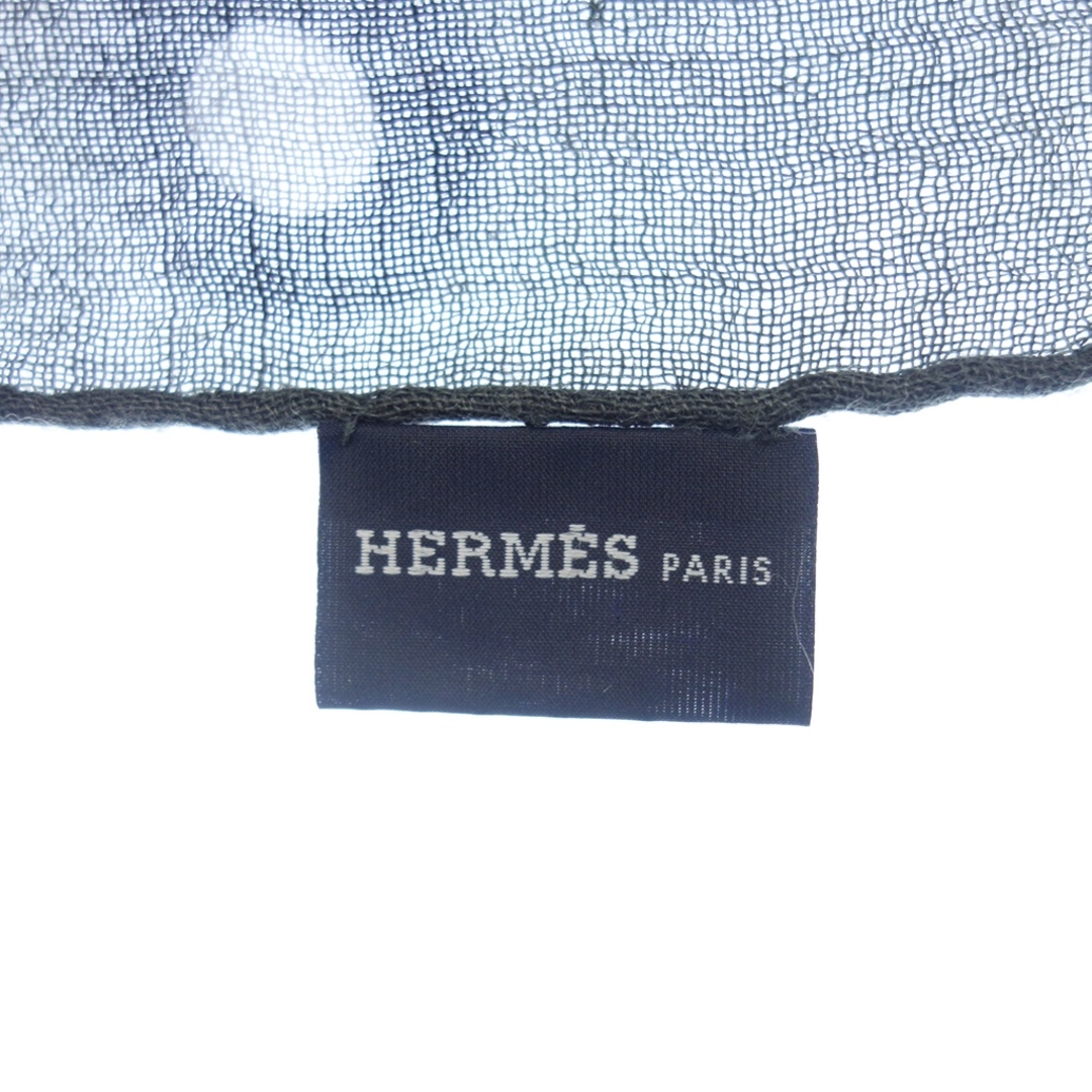 HERMES カシミアシルク大判スカーフカシミア65%