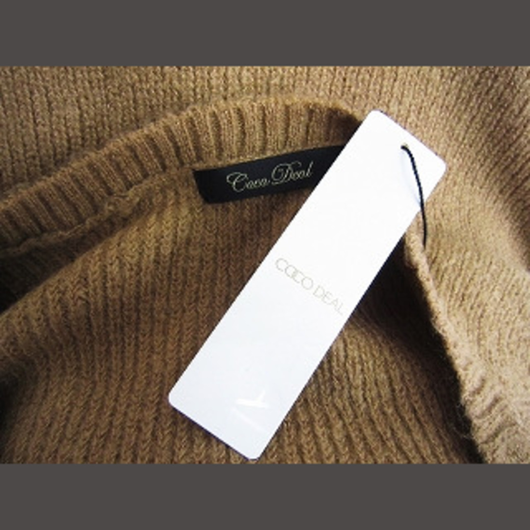 COCO DEAL(ココディール)のココディール セットアップ セーター 七分丈 ショートパンツ ブラウン 1 レディースのトップス(ニット/セーター)の商品写真
