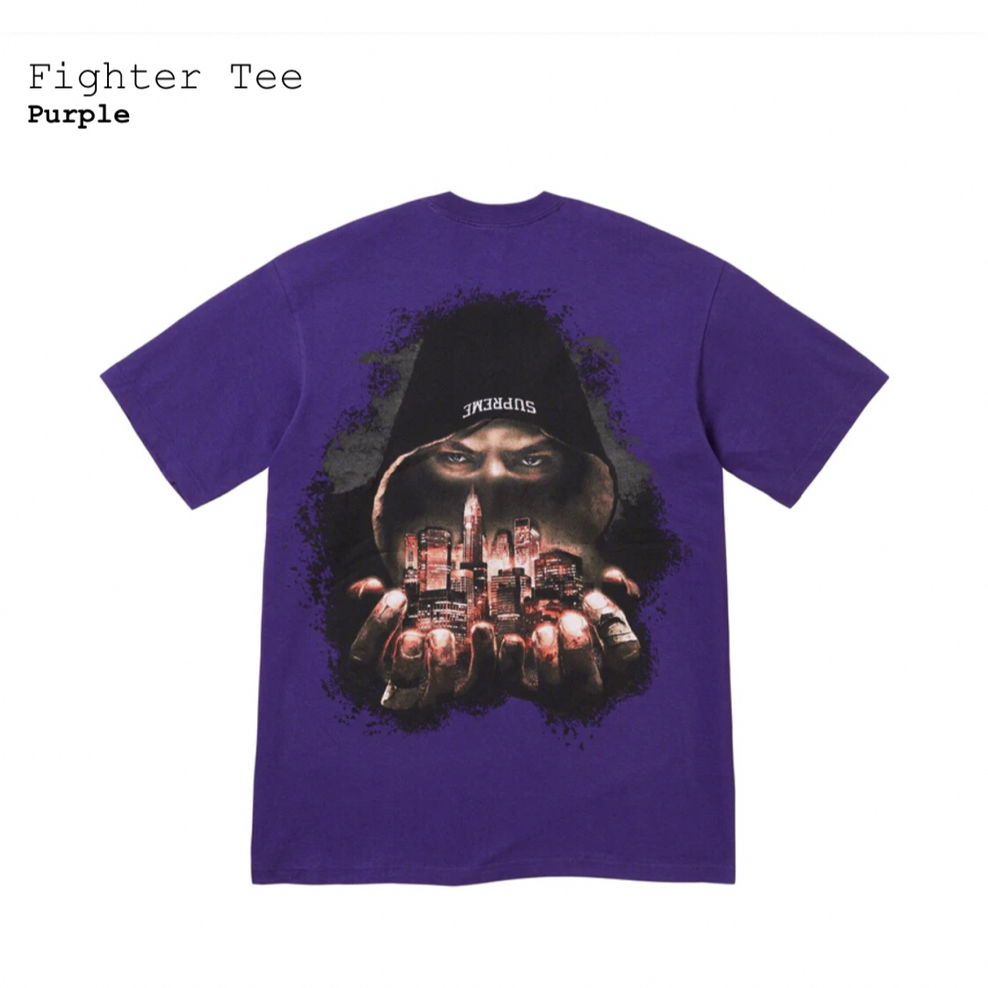 シュプリーム　Fighter Tee　パープルS