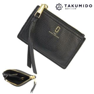 マークジェイコブス(MARC JACOBS)のマークジェイコブス コインケース キーリング付き 中古 ブラック レザー MARC JACOBS 【中古】 | 小銭入れ カギ パスケース 黒 レディース ファッション サイフ ブランド小物 ABランク(コインケース)