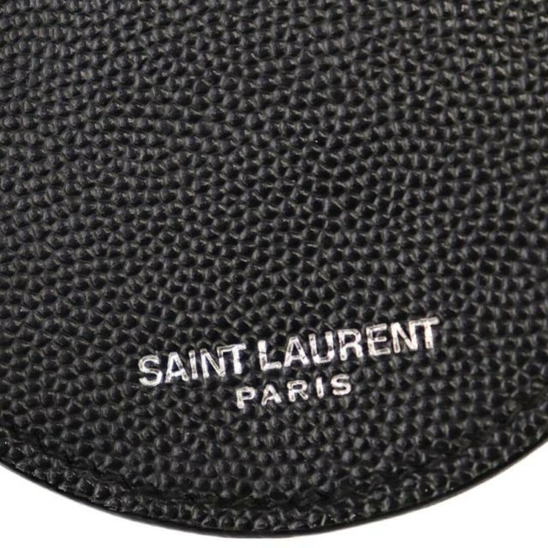 サンローラン コインケース  ブラック レザー SAINT LAURENT  | ウォレット コンパクト ユニセックス ファッション サイフ ロゴ 黒 ブランド小物 小銭入れ シンプル Aランク 3