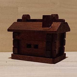 木製ミニ貯金箱/家/ 小屋(その他)
