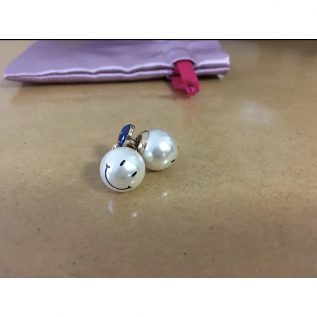 グロッセ  Pearl Smily リバーシブル ピアス16cmパール